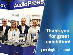 AudioPressBox Ausstellung auf der PL+S 2019