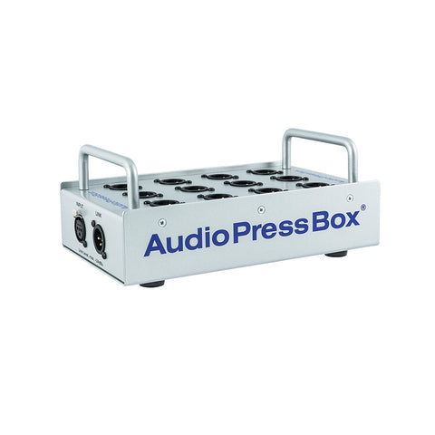 AudioPressBox APB-P112 SB, Passive, Portable, Audio Splitter, 1 Line input, 12 MIC outputs